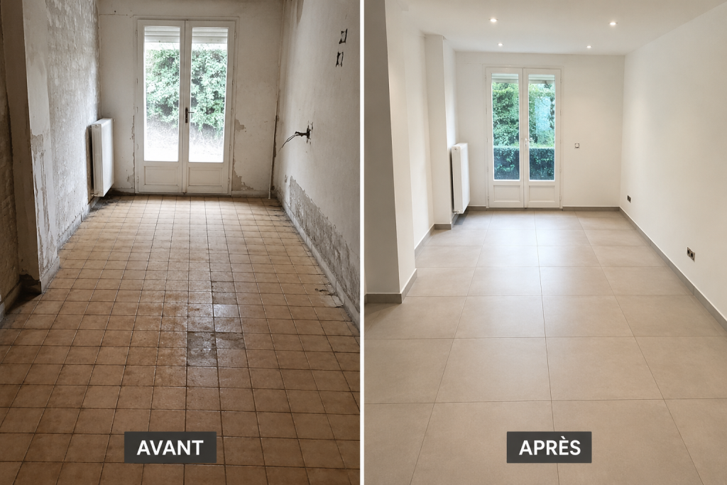 Pose carrelage Paris - ICARE Bâtiment