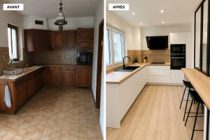Cuisine moderne rénovée Paris - ICARE Bâtiment