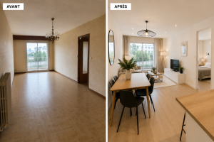 Rénovation Appartement Courbevoie 92 — Salon & Chambres Repensés